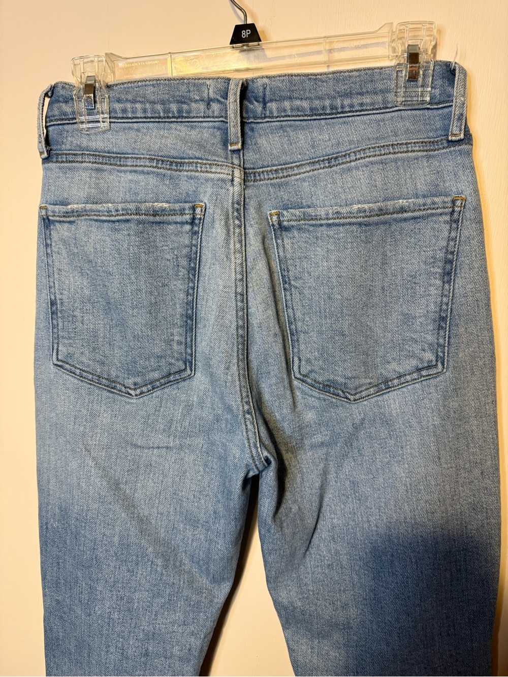 Agolde Nico High Rise Slim Fit Jeans in Embark Light Wash Blue Sz 26 - Picture 7 of 9